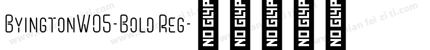 ByingtonW05-Bold Reg字体转换